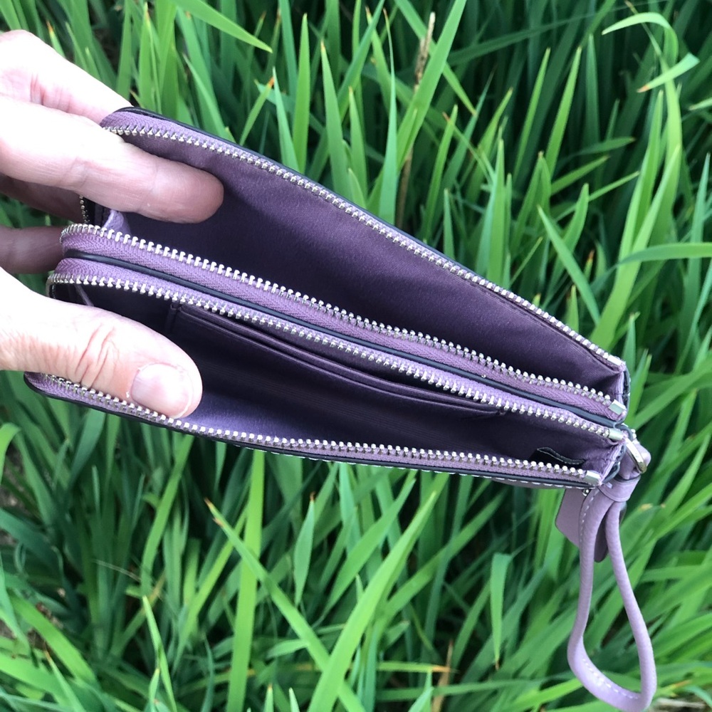Coach double zip wristlet - Picture 5 of 8